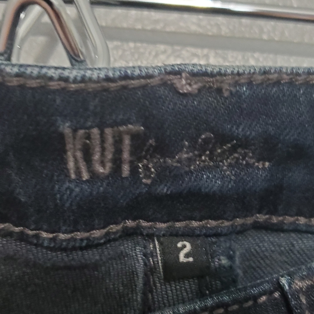 NWT Kut from the Kloth Stevie Straight Leg Womens Blue Jeans Size 2 - Picture 8 of 10